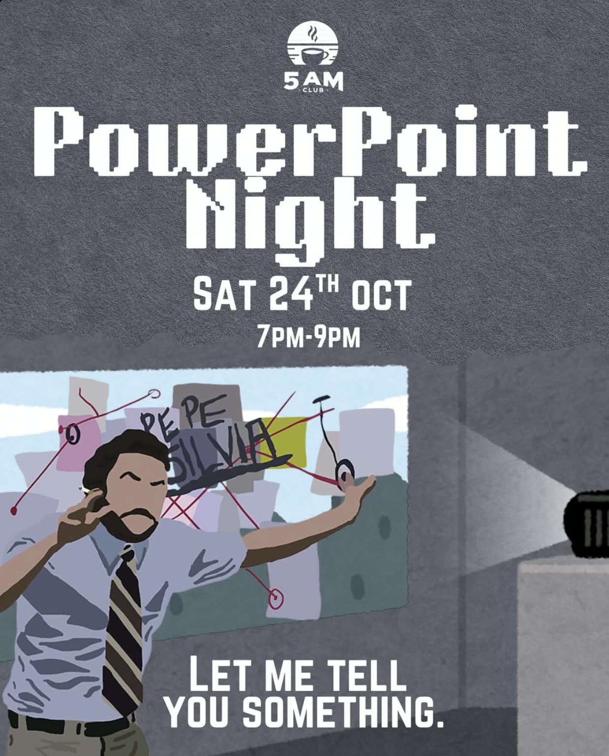 PowerPoint Night event poster from a past gathering